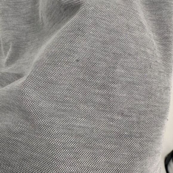 Travis Mathew Golf Shirt Mens Large Gray Blue Striped Polo Short Sleeve Casual - Picture 10 of 13